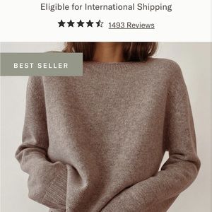 Jenni Kayne Everyday Sweater - Taupe. Size small.